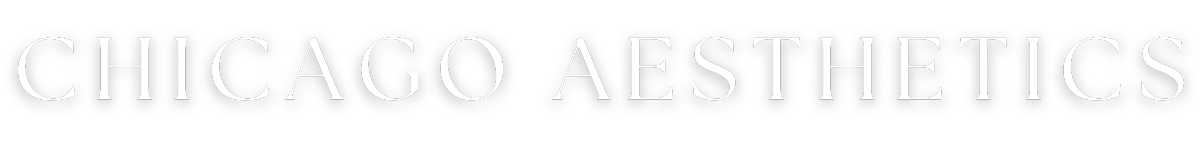 chicago aesthetics long logo white